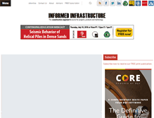 Tablet Screenshot of informedinfrastructure.com